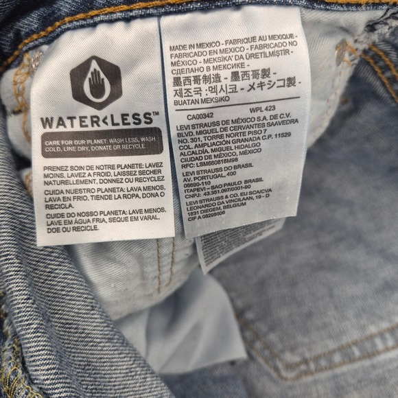 Levi's 44x29 550 Relaxed Fit Jeans Men Dadcore Blue 100% Cotton 01550-4886 Short - Picture 6 of 10